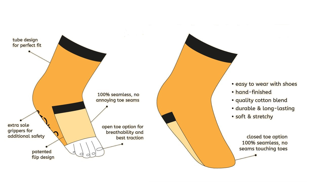 Baby Gripper socks - Red/White