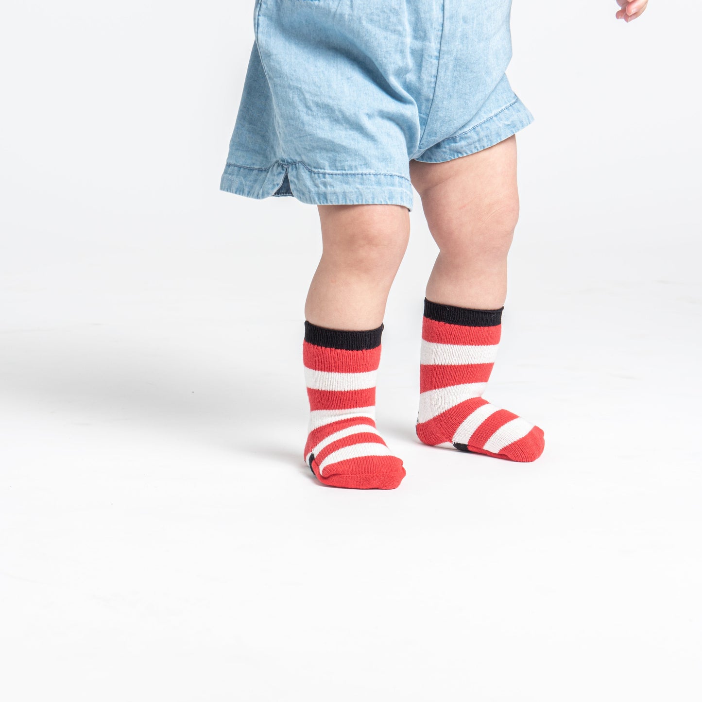 Baby Gripper socks -2 pack - Red and Green