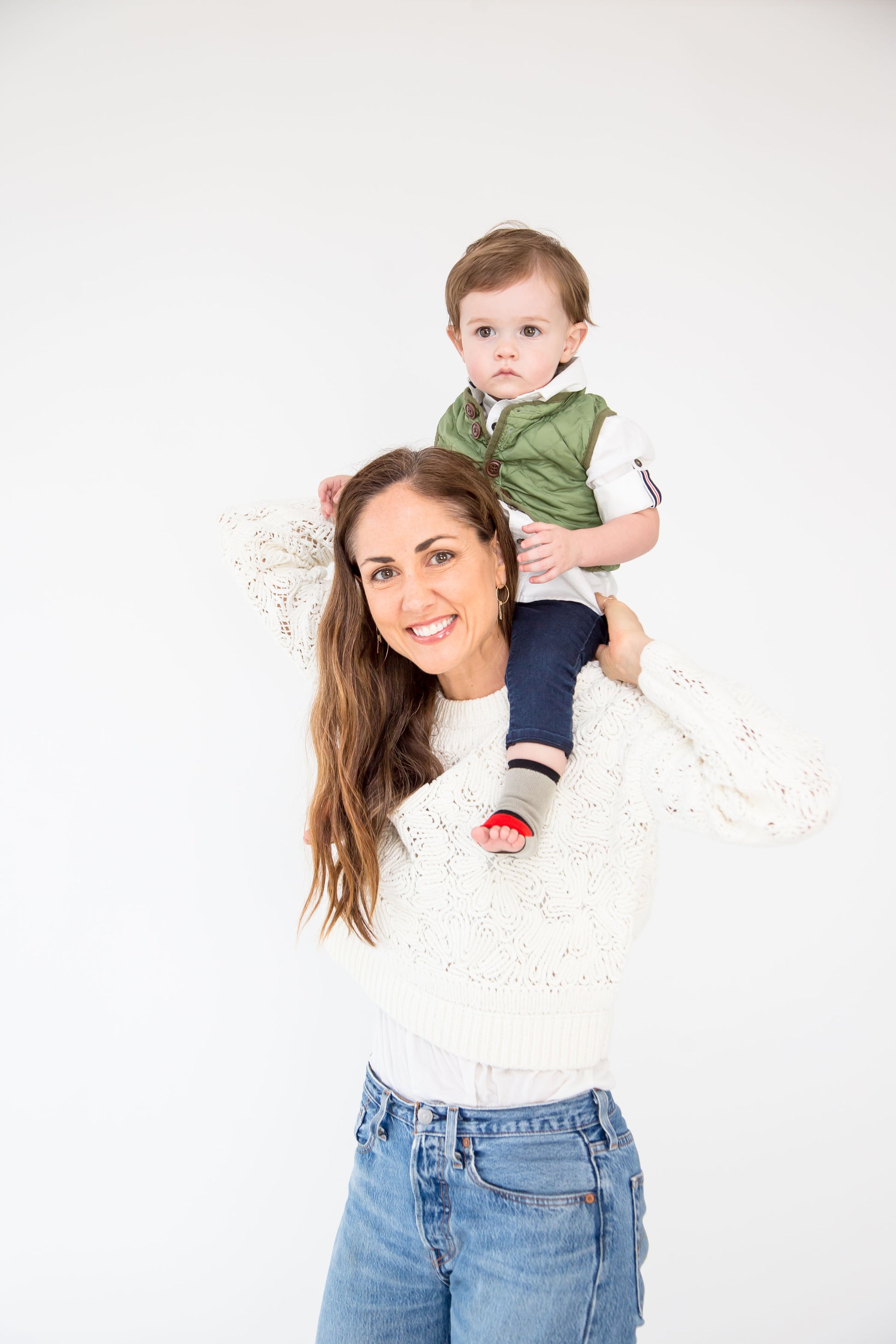 Baby gripper seamless socks - Grey for early walkers