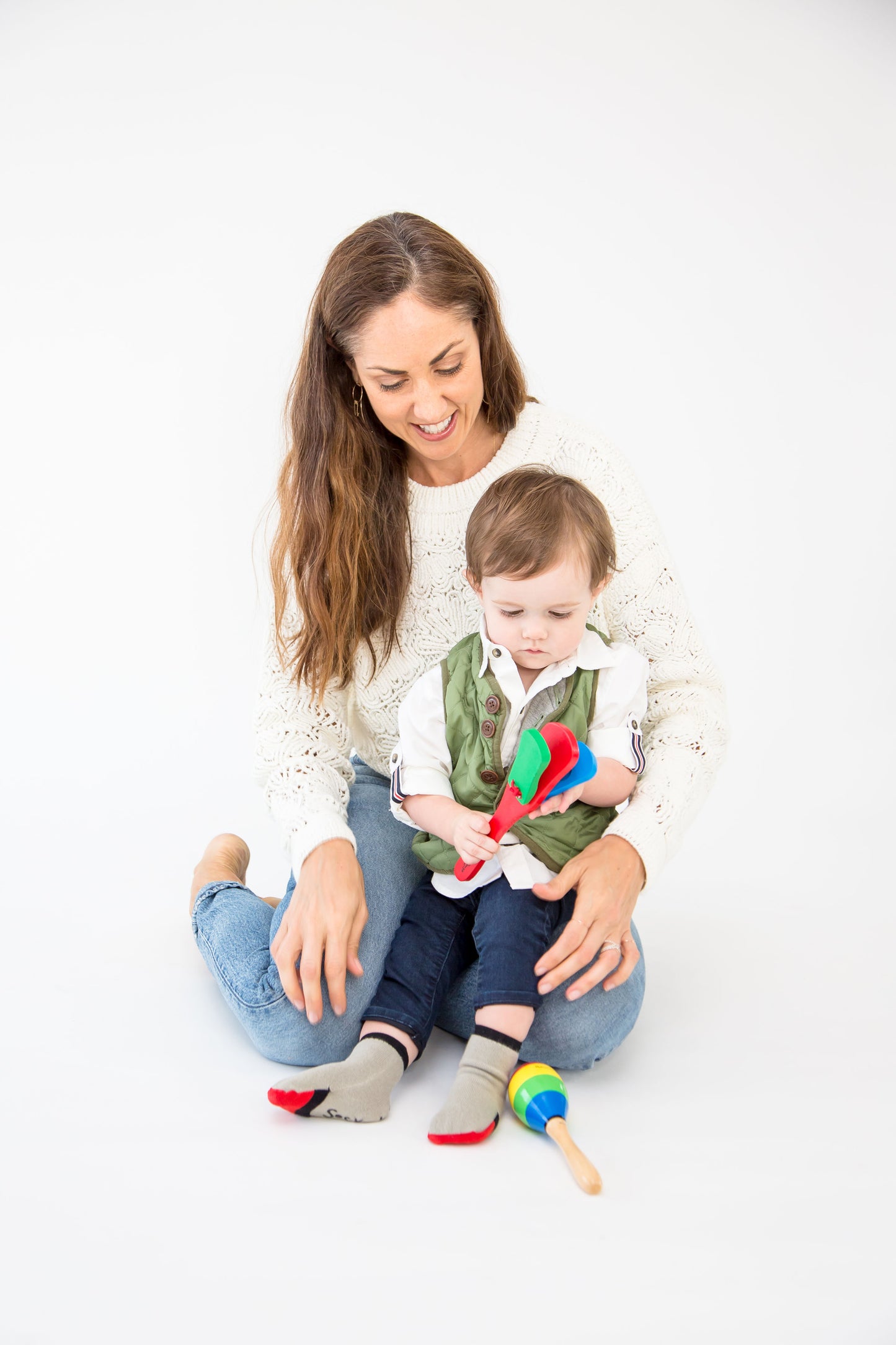 Baby gripper seamless socks - Grey, cotton rich. The only socks  that allow to cover or uncover toes