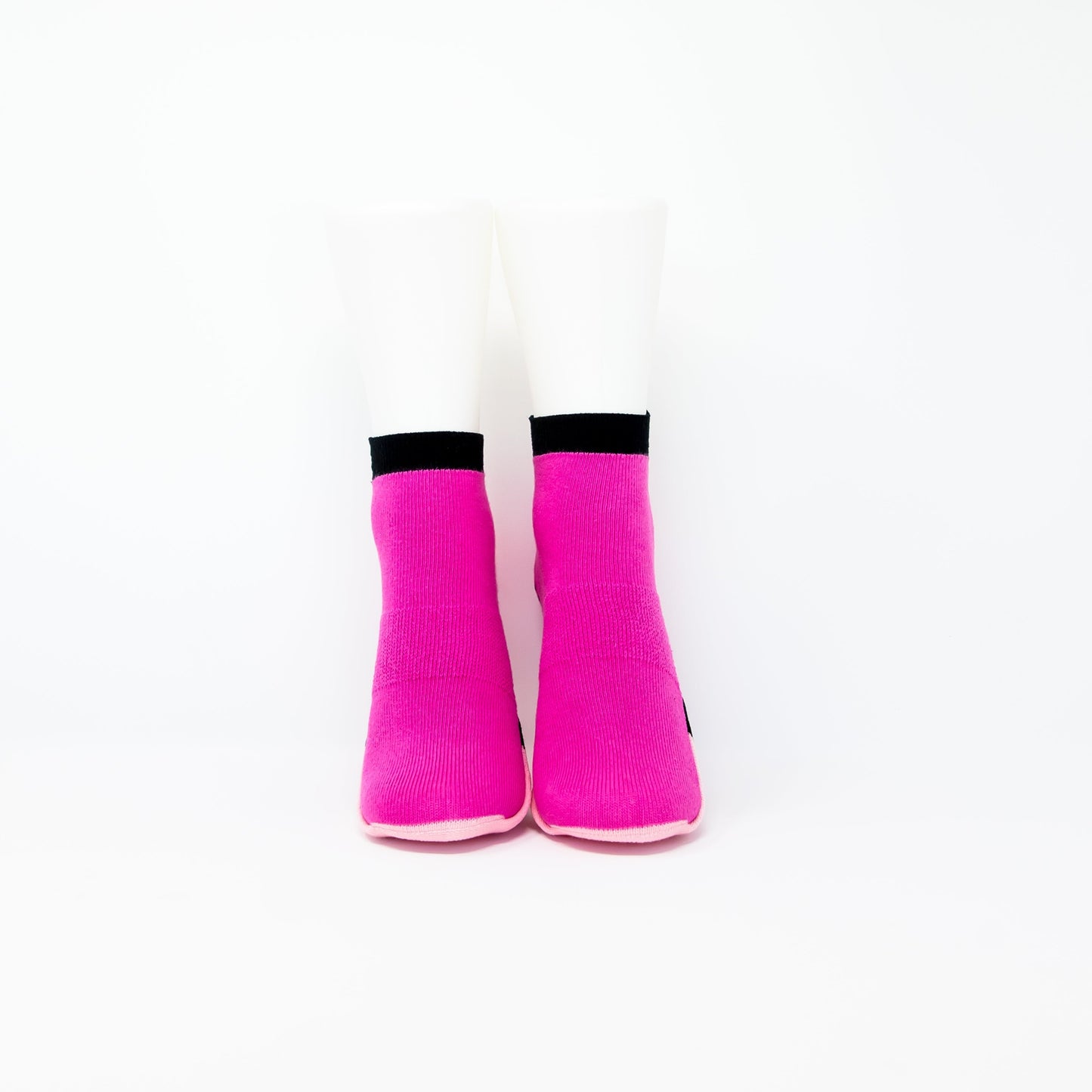 Open & Closed Toe Yoga Socks | Seamless, Non-Slip Grip - Pink