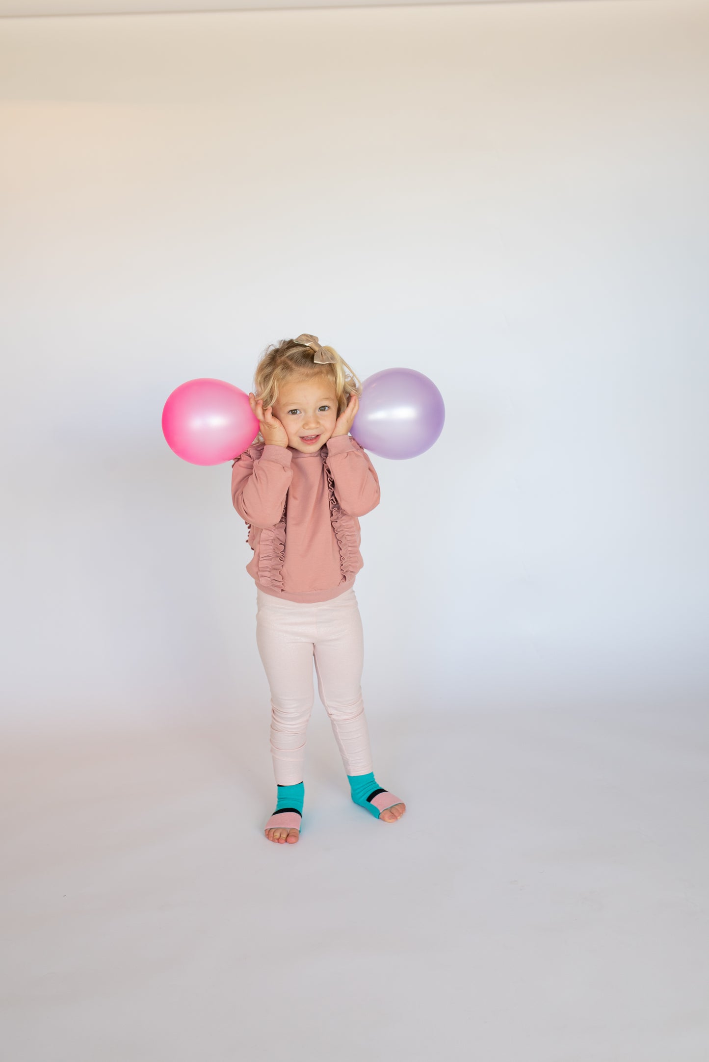 Toddler Seamless Gripper Socks - 5 pack - Pink