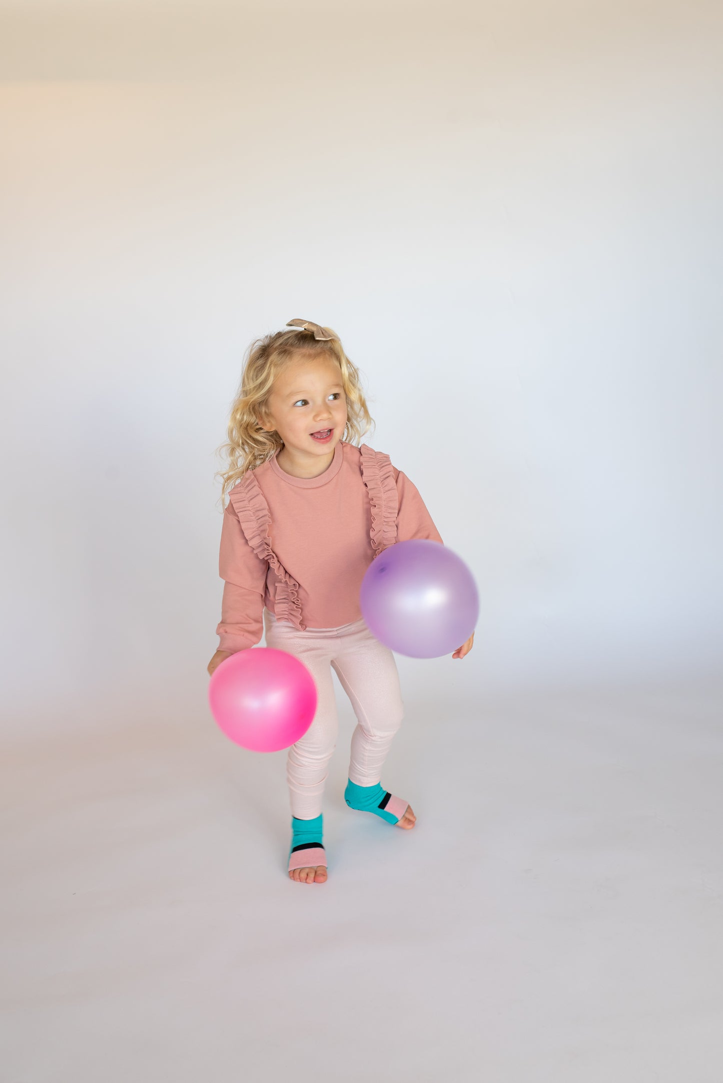 Toddler Seamless Gripper Socks - Teal