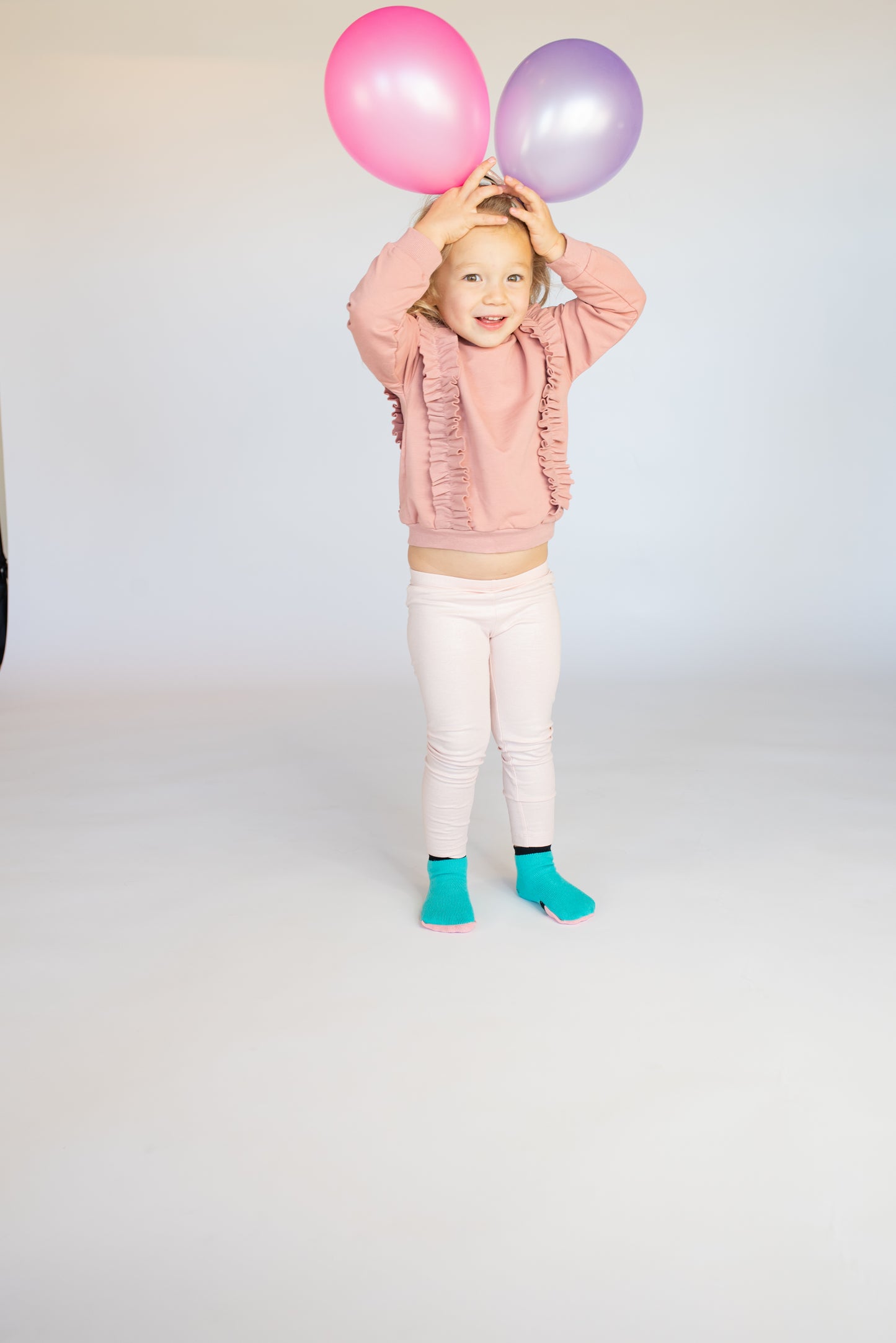 Toddler Seamless Gripper Socks - Teal