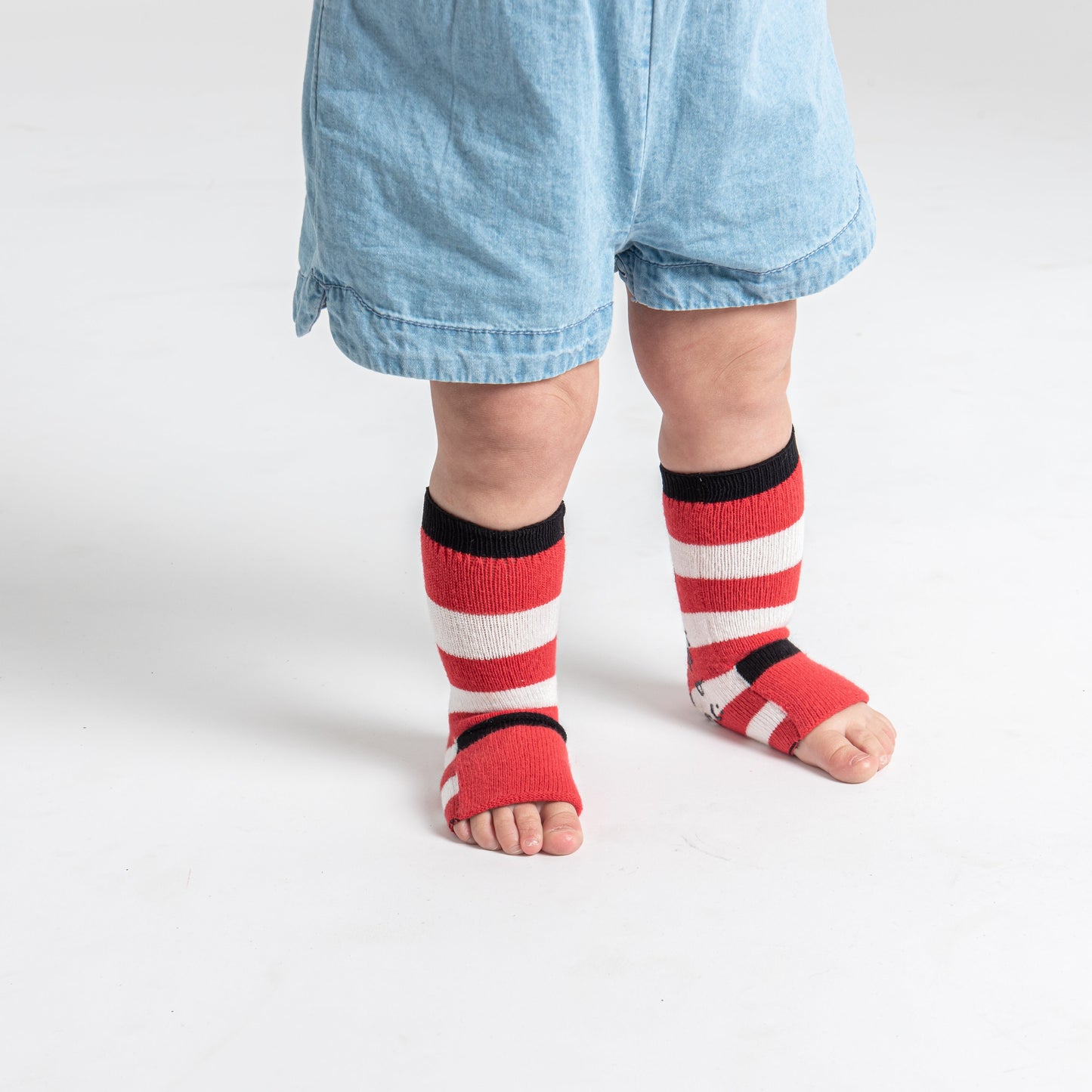 Baby Gripper socks -2 pack - Red and Green