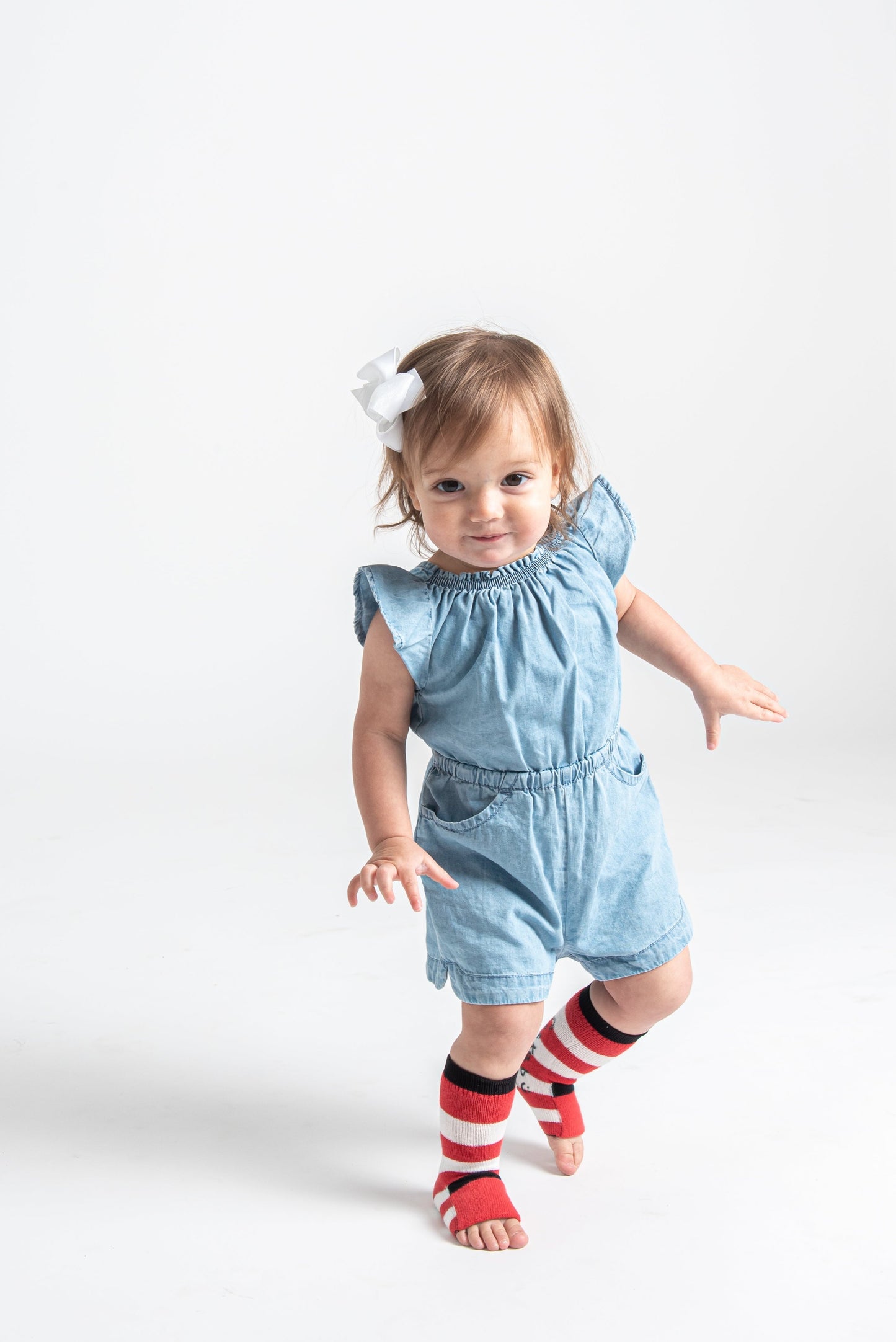 Baby Gripper socks -2 pack - Red and Green