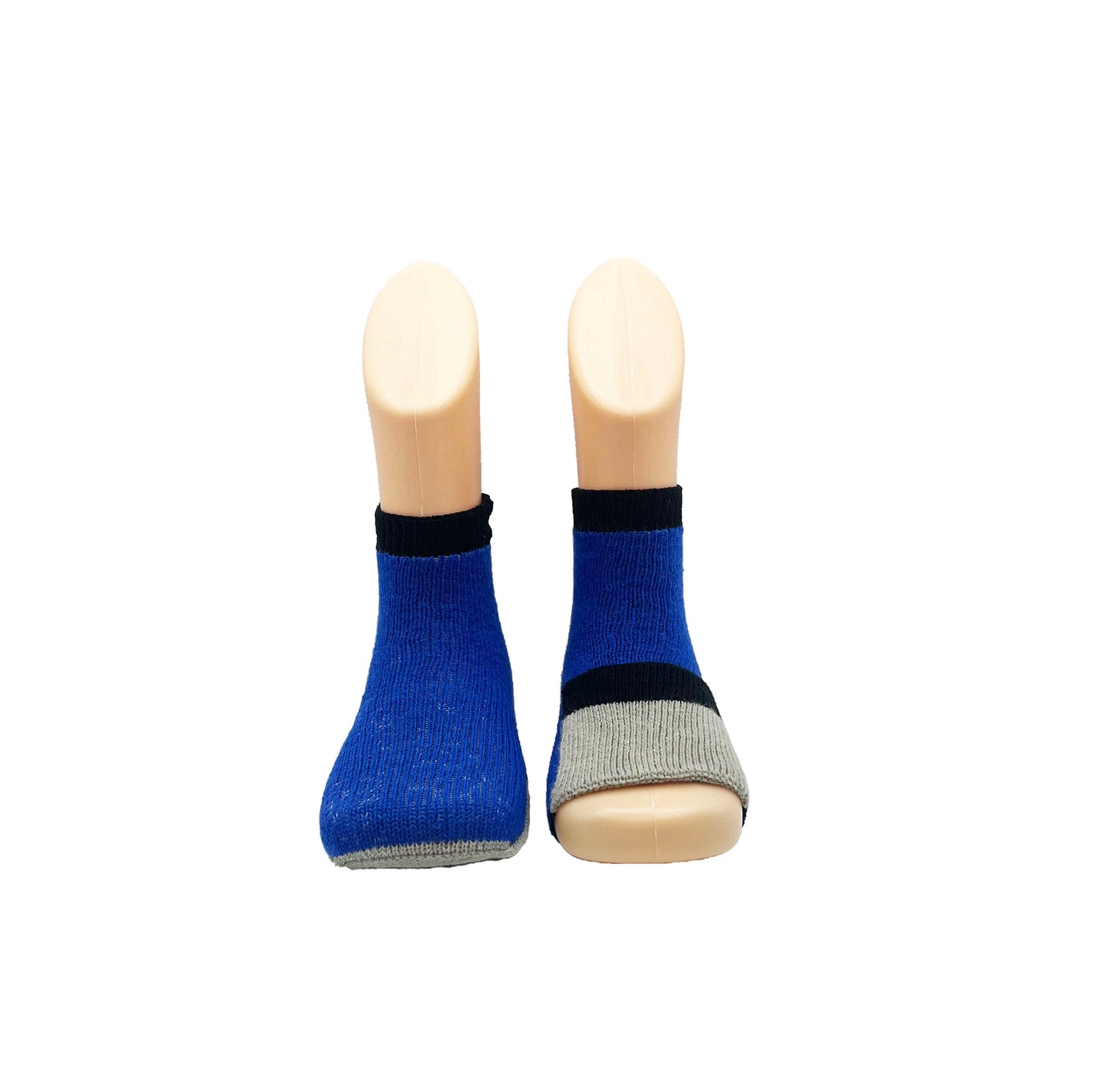 Peekaboo newborn socks - dark blue