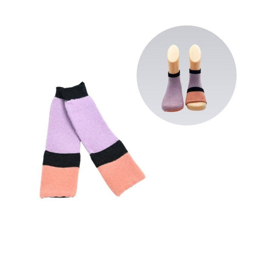 Peekaboo newborn cotton socks- Lavender